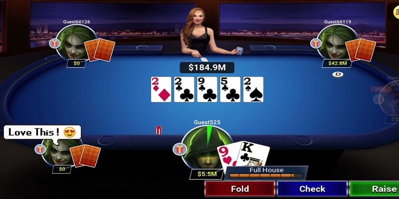 Chơi Poker để giành tiền thưởng lớn trên hệ thống 8live