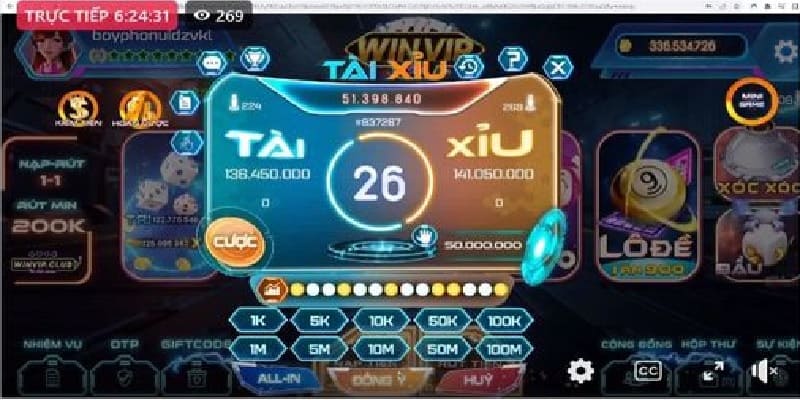 Tài xỉu live casino - Tựa game hấp dẫn, cá cược mang tính kích thích cao